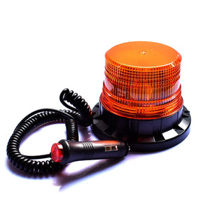 LED Strobe Police Light 12v/24v Amber Warning Lights,Emergency Flash Beacon Light Magnetic for Forklift Trucks Vehicle 9-80V