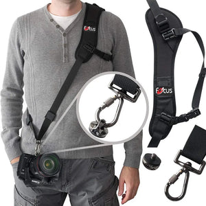 High Quality Focus F-1 Shoulder Camera Strap Quick Carry Speed Sling Soft Shoulder Sling Belt Neck Strap For Camera DSLR Black