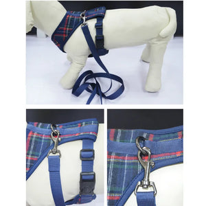 Pet Supplies Leash Set Dog Harness Dog Vest Pet Leash Polyester Brace Chest Strap Buckle Design Can Adjust The Bust Size