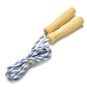 1PC Children Jump Rope Wooden Handle Rope Cute Sports Skipping Rope Practice Speed Jump Kid Fitness Equipment Training