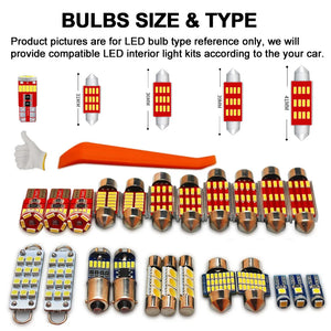 MDNG Canbus For Audi A6 S6 RS6 C5 C6 C7 4B 4F 4G Sedan Avant LED Interior Lights Kit Map Dome Trunk Lamp No Error Car Bulb