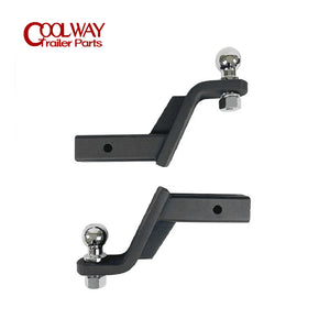 8inch Drop Tow Bar W/50mm 2inch Ball Cover Mount Tongue Hitch Trailer Car RV Boat Parts Accessories