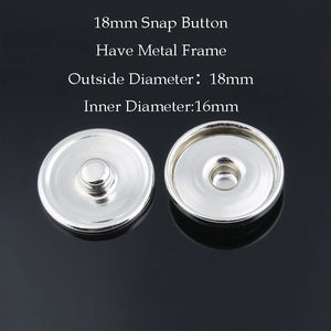 50pcs/lot Hot Sale 12MM&18MM&20MM Metal Snap Buttons for Make Print Glass Snap or Rhinestone Snap Buttons DIY Fittings ZM032