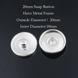 50pcs/lot Hot Sale 12MM&18MM&20MM Metal Snap Buttons for Make Print Glass Snap or Rhinestone Snap Buttons DIY Fittings ZM032