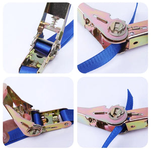 3 Meter Buckle Tie-Down Belt cargo straps for Car motorcycle bike With Metal Buckle Tow Rope Strong Ratchet Belt for Luggage Bag