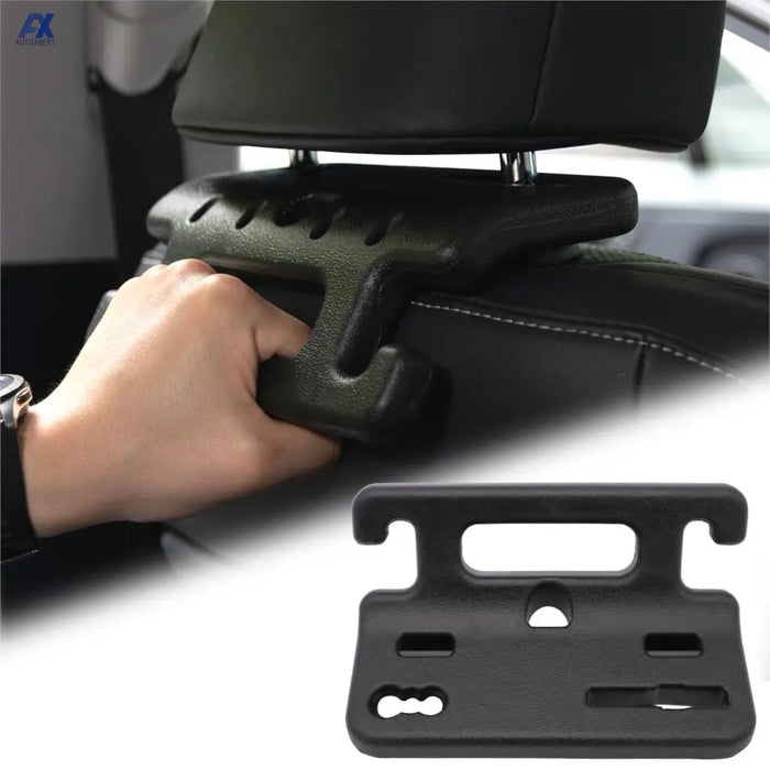 UNIVERSAL CAR ASSIST HEADREST HANDLES Grip GRAB HANDLE Hook Head Rest Back Seat Organiser Hanger For Jeep Wrangler JK JL 4Runner