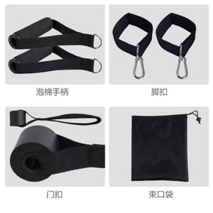 11Pcs/Set Latex Resistance Bands Gym Door Rubber Loop Tube Bands Anchor Ankle Straps With Bag Kit Set Yoga Exercise Fitness Band