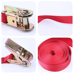 3 Meter Buckle Tie-Down Belt cargo straps for Car motorcycle bike With Metal Buckle Tow Rope Strong Ratchet Belt for Luggage Bag