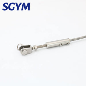 Cable Railing Wire rope 1.5/2/3/4/5/6/8mm Fork Jaw Tension Terminal Fitting Toggle Anchor  with Hexagon Grub Screw Bolts