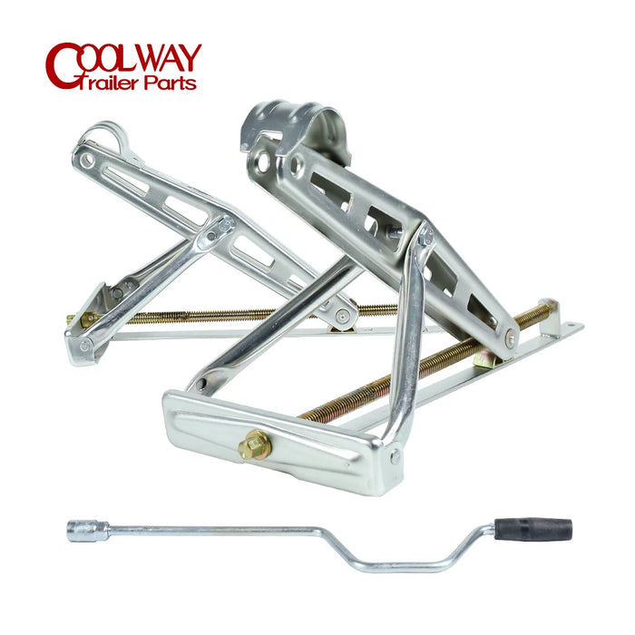 2 Pcs RV Trailer Stabilizing Stands With 1 Hand Handle C-Style Jacks Caravan Parking Legs Camping Stabilizer Parts Accessories