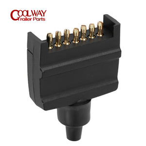 Trailer 7 Pin Flat Male Female Plug Socket Connector Motorhome Car Auto Truck  Boat CaravanRV Parts Camper Accessories