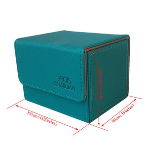 100+ AEGIS GUARDIAN Side-Loading Card Case Deck Box Mtg Yugioh TCG Binders: Sky Blue