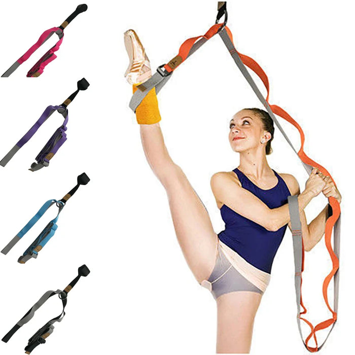 Door Flexibility Stretching Leg Yoga Fitness Sports Trainer Adjustable Leg Stretcher Strap Dance Gymnastics Belt Bands XA10L