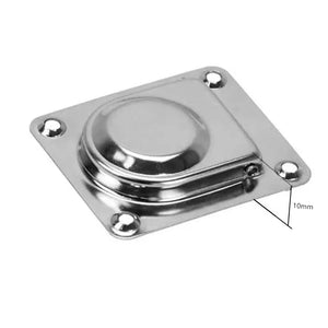 44*38mm Boat Recessed Hatch Spring Loaded Pull Handle Marine Locker Flush Lifting Ring Pull Stainless Steel Deck Hatch Boat Part