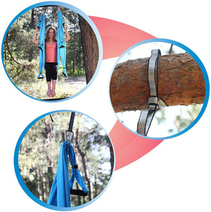 Aerial Yoga Swing with Extension Straps Antigravity Yoga Hammock Aerial Trapeze Sling  Inversion Tool for Home Gym Fitness
