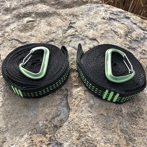 2PCS Hammock Straps& Belts  Extra Strong & Lightweight Ropes and 600 LBS Breaking Strength, No Stretch Polyester