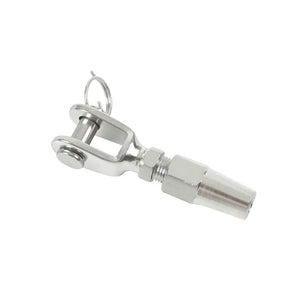 316 Marine Grade Stainless Steel Swag-less Fork Terminal for 3/4/5/6mm Wire Rope Railing Fitting