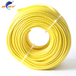 20m 4mm 12 Strands 1500kgs Uhmwpe Fiber Single Braid Winch Rope