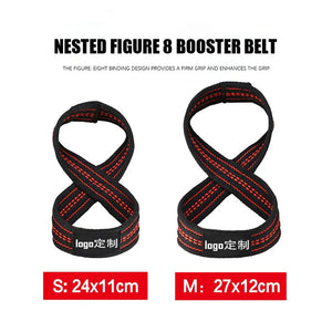 Figure 8 Weight Lifting Straps DeadLift Wrist Strap for Pull-ups Horizontal Bar Powerlifting Gym Fitness Bodybuilding Equipment