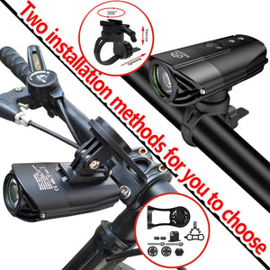 Aluminum Alloy Bike Light Hoisting Rainproof USB MTB Front Lamp Headlight Ultra Bicycle Lighting Flashlight Led Bike Accessories