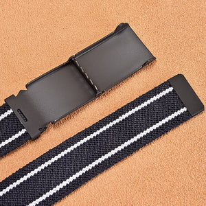 Men Canvas Tactical Outdoor Belt Unisex Stretch Elastic Waist Belts For Jeans Male Luxury Casual Straps Women Belt Ceintures