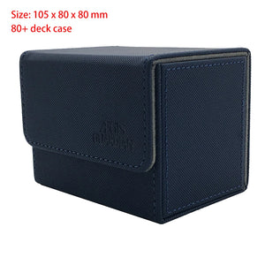 AEGIS GUARDIAN Side-Loading Card Box Deck Case for Mtg  Yugioh Card Binder Holder: Blue 80+