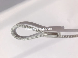 Free Shipping 10pcs/Lot Steel Wire Safety Ropes Security Cables Stage DJ Lighting Par Lights