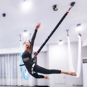 Bungee Fitness Equipment Set, Dance Training, Aerial Yoga Cord, Pilates Elastic Suspension Sling, Trainer Pull Rope