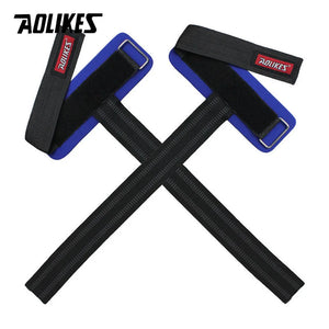 AOLIKES 2PCS/Lot Gym Sport Wristband Fitness Dumbbells Training Wrist Support Straps Wraps With Hand Power Bands Horizontal Bar