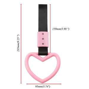 Newest Pink Car Interior Pull Ring Subway Train Bus Handle Strap Charm Drift TSURIKAWA RING Car Rear Bumper Warning Loop