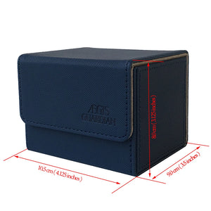 100+ AEGIS GUARDIAN Side-Loading Card Case Deck Box for-Mtg Yugioh TCG Binders: Blue