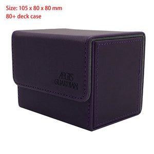 AEGIS GUARDIAN Side-Loading Card Box Deck Case Mtg  Yugioh Card Binder Holder: Purple 80+