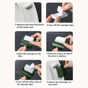 Toilet Seat Holder Lifter Sanitary Closestool Seat Cover Lift Handle Toilet Seat Cover Lifter Bathroom Home Cleaning Tool hogar