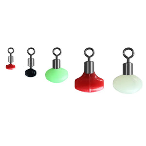 50pcs/lot Fishing Accessories Luminous Green Block Bead Cross-Line Swivels & Beads T Shape Pulley Slide Rig Connector Tackle