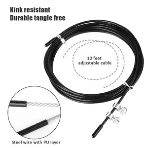 Jump Rope kids Fitness Excercise Light Bearing Skipping Ropes Metal Speed Crossfit Gym MMA Training Equipment Mens Workout Gear