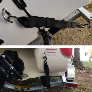 1pc Boat Transom Tie Down Straps to Trailer Buckle Strap for Marine Jet Ski PWC Trailers 2Inch X 4Feet,1200 LBS Capacity