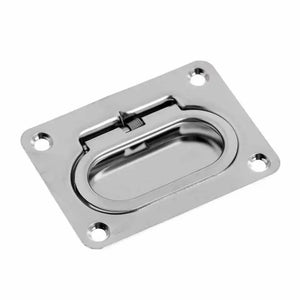 Boat Recessed Hatch Spring Loaded Pull Handle Marine Locker Flush Lifting Ring Pull Stainless Steel Deck Hatch Boat Part