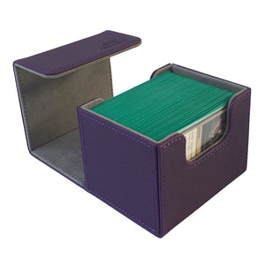 100+ AEGIS GUARDIAN Side-Loading Card Case Deck Box Mtg Yugioh TCG Binders: Purple