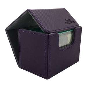 AEGIS GUARDIAN Side-Loading Card Box Deck Case Mtg  Yugioh Card Binder Holder: Purple 80+