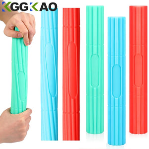 Physical Therapy Flexible Twist Bar Rod Hand Wrist Exerciser Bars Silicone Different Resistance Strength Training Tools