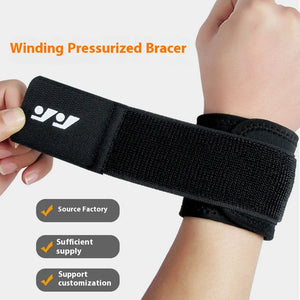 Wrap pressure sports wrist guard, fitness basketball wrist guard, men's weightlifting adjustable wrist strap