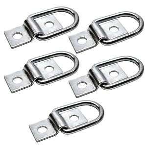 5PCS Audew D Rings Hook Tie Down Ring Load Anchor Trailer Forged Lashing For Car Truck Trailers RV Boats NEW