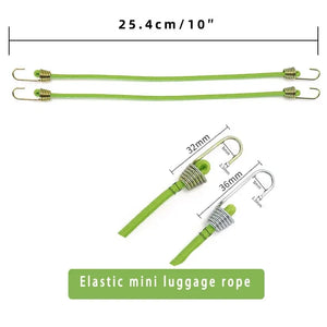 20PCS Heavy Duty Elastic Bungee Cord Bicycle Luggage Rope Strap Hook Stretch Fixed Rope Camping Luggage Outdoor Accessories