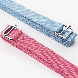 2.5m Women Yoga Strap Durable Cotton D-Ring Buckle Stretch Belt Fitness Exercise Gym Waist Resistance Fitness Bands Pilates Rope