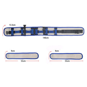 Transfer Gait Belt with 10 EVA Padded Handles for Patient Care Injured Lifting Transport Belts Grip Belt Seniors Elderly