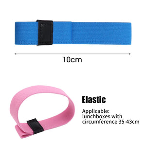 Colorful Elastic Bento Straps Fixing Rope for Lunch Box Bento Food Container Bands Adjustable High-stretch Lunchbox Strap