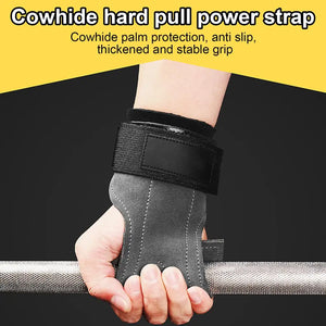 Bench Press Weight Lifting Wrist Hooks Straps PVC Deadlift Gloves and Grip Pads for Fitness Gym Training Dumbbell Pull-Up