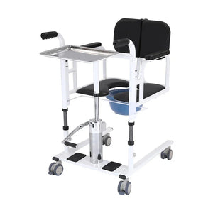 Toilet Stair Lift Chair Hydraulic Patient Transfer Chair with Commode for Disabled Multifunctional Shift Chair
