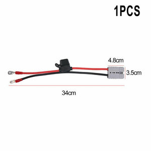 10AWG 50Amp Power Connector Double Pole Forklift Conductive Charger Battery High Current Car For Anderson Plug Lead To Lug M8