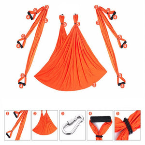 Aerial Yoga Hammock Set Anti-gravity Pilates Yoga Hammock Gym Strap Flying Swing Aerial Traction Device Home Fitness Equipmentt